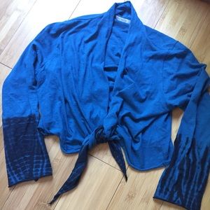 Erin Paige tie dye tie cropped top